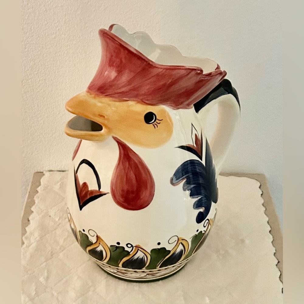Deruta Rooster Pitcher excellent condition